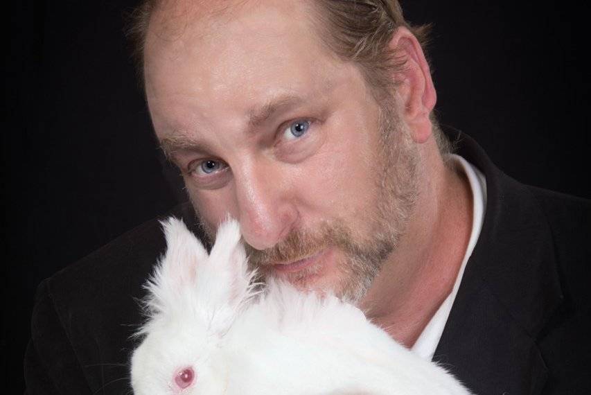 Mike with bridget the bunny